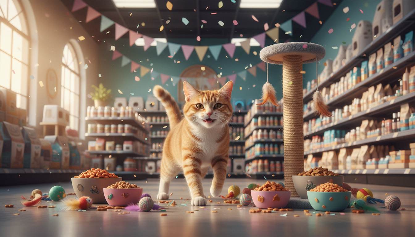 Superzoo slaví Den koček: vytočte si v aplikaci slevu až 30 % na kočičí sortiment (8.–10. 8. 2026)